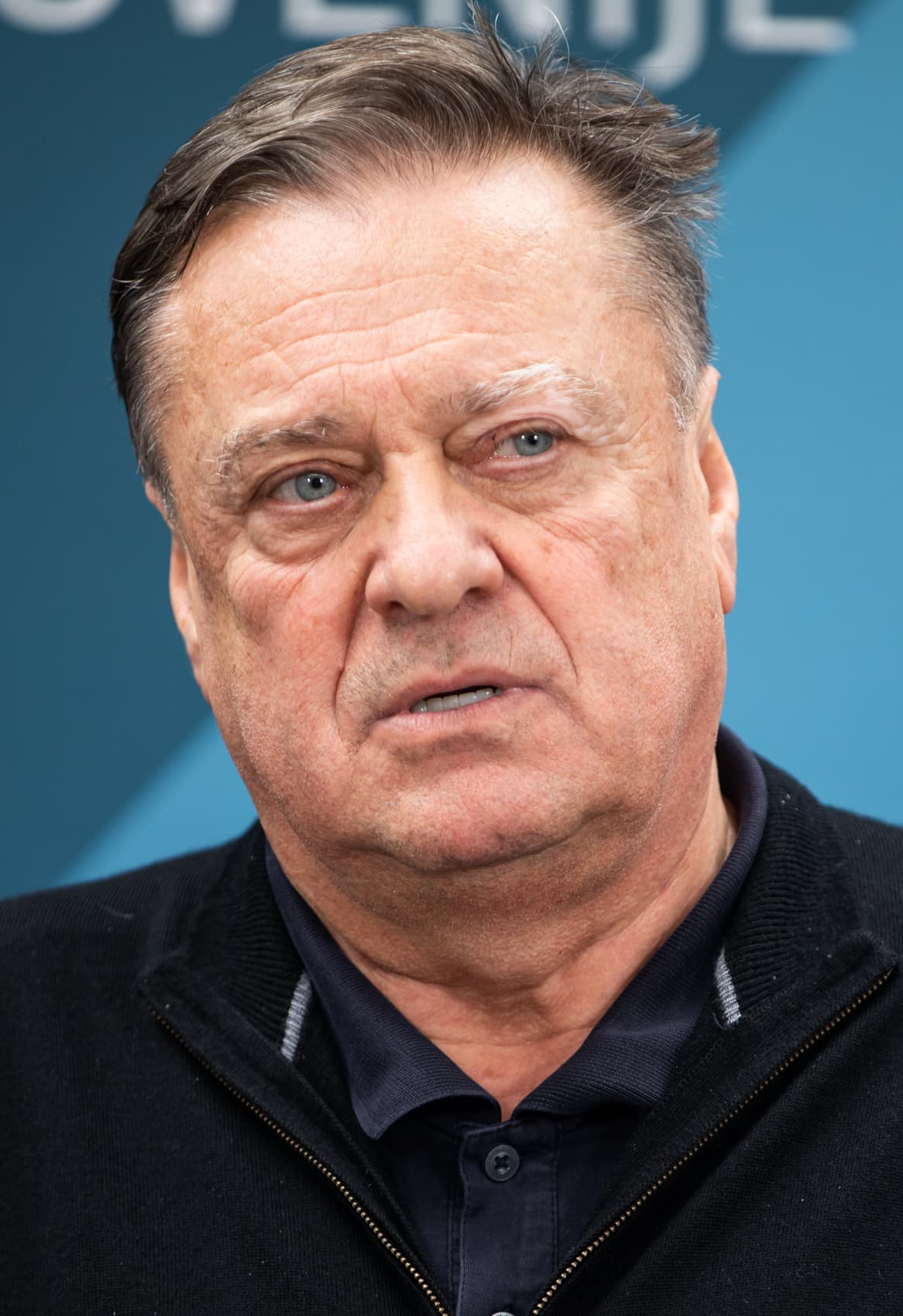 Zoran Janković na novinarski konferenci leta 2023.